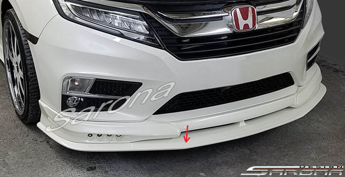 Custom Honda Odyssey  Mini Van Front Lip/Splitter (2018 - 2020) - $290.00 (Part #HD-021-FA)